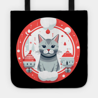 Egyptian Mau Cat Xmas, Love Cats Tote