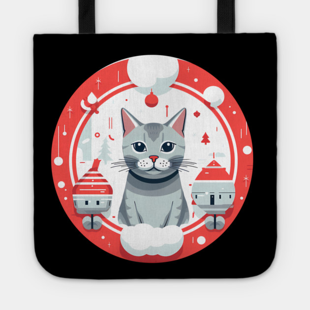 Egyptian Mau Cat Xmas, Love Cats Tote by logiamerch