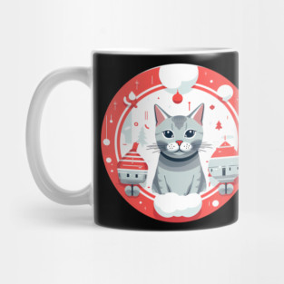 Egyptian Mau Cat Xmas, Love Cats Mug