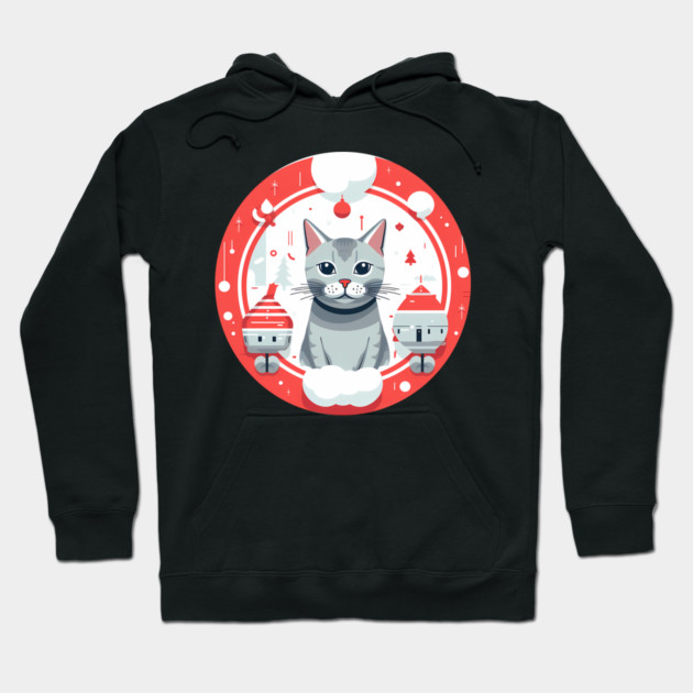 Egyptian Mau Cat Xmas, Love Cats Hoodie by logiamerch