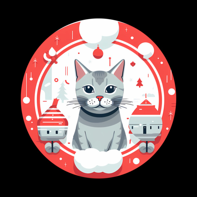 Egyptian Mau Cat Xmas, Love Cats by logiamerch