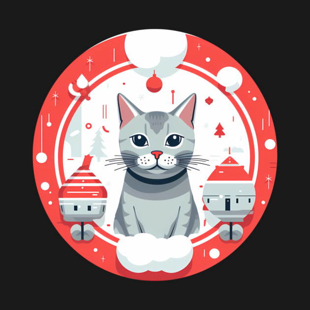 Egyptian Mau Cat Xmas, Love Cats by logiamerch