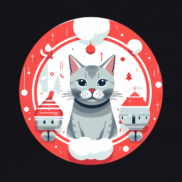 Egyptian Mau Cat Xmas, Love Cats by logiamerch