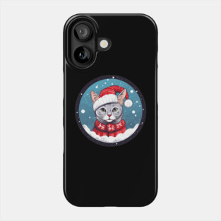 Egyptian Mau Cat Xmas, Love Cats Phone Case