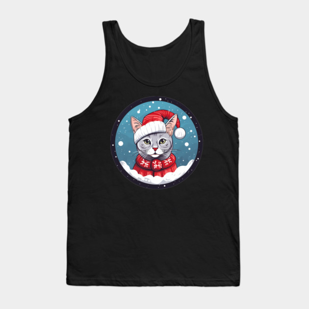 Egyptian Mau Cat Xmas, Love Cats Tank Top by logiamerch