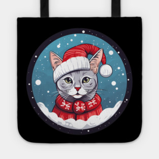 Egyptian Mau Cat Xmas, Love Cats Tote