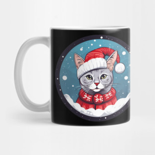 Egyptian Mau Cat Xmas, Love Cats Mug