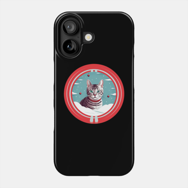 Egyptian Mau Cat Xmas, Love Cats Phone Case by logiamerch