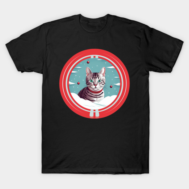 Egyptian Mau Cat Xmas, Love Cats T-Shirt by logiamerch