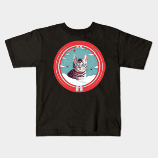 Egyptian Mau Cat Xmas, Love Cats Kids T-Shirt