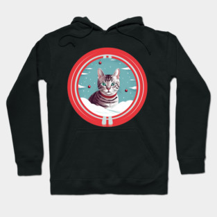 Egyptian Mau Cat Xmas, Love Cats Hoodie
