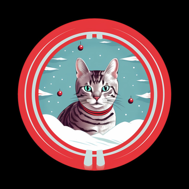 Egyptian Mau Cat Xmas, Love Cats by logiamerch