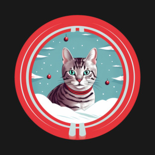 Egyptian Mau Cat Xmas, Love Cats T-Shirt