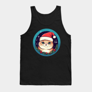 Exotic Shorthair Cat Xmas, Love Cats Tank Top