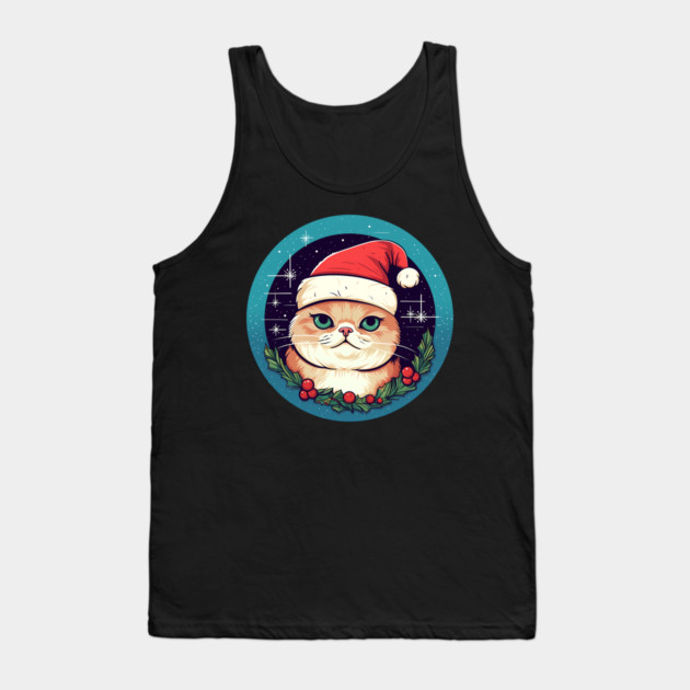 Exotic Shorthair Cat Xmas, Love Cats Tank Top by logiamerch