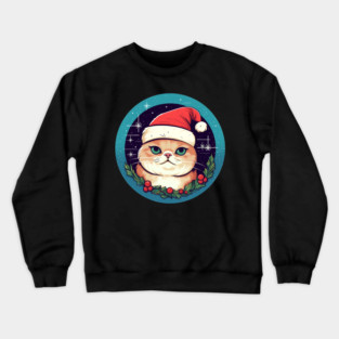Exotic Shorthair Cat Xmas, Love Cats Crewneck Sweatshirt