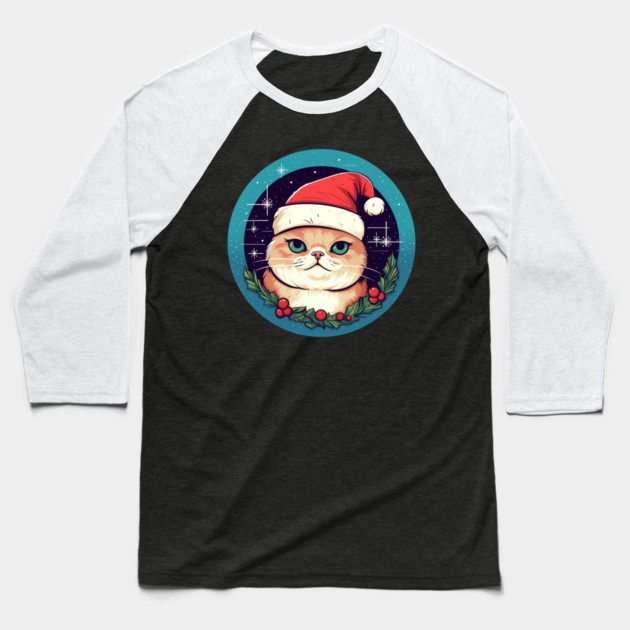 Exotic Shorthair Cat Xmas, Love Cats Baseball T-Shirt by logiamerch