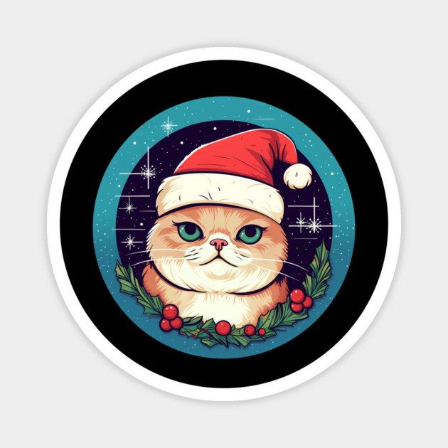 Exotic Shorthair Cat Xmas, Love Cats Magnet by logiamerch