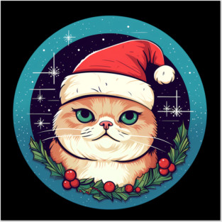 Exotic Shorthair Cat Xmas, Love Cats Posters and Art