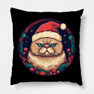 Exotic Shorthair Cat Xmas, Love Cats Pillow