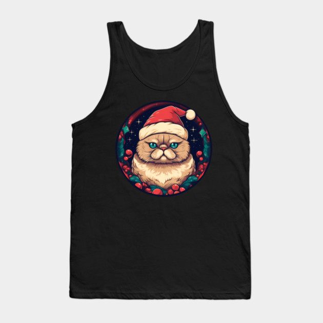 Exotic Shorthair Cat Xmas, Love Cats Tank Top by logiamerch