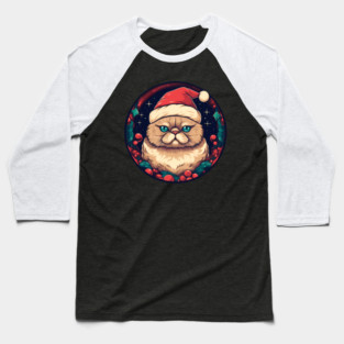 Exotic Shorthair Cat Xmas, Love Cats Baseball T-Shirt