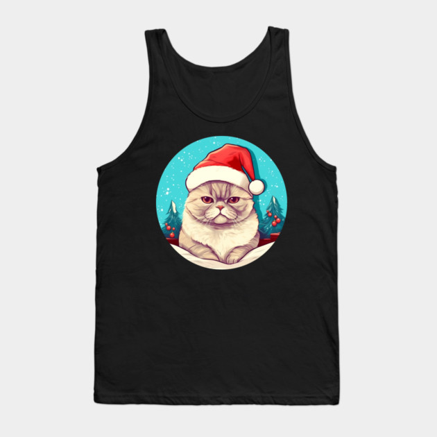 Exotic Shorthair Cat Xmas, Love Cats Tank Top by logiamerch
