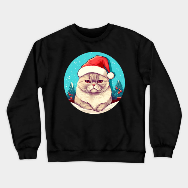 Exotic Shorthair Cat Xmas, Love Cats Crewneck Sweatshirt by logiamerch