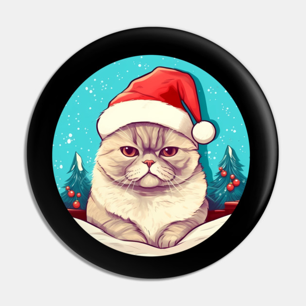 Exotic Shorthair Cat Xmas, Love Cats Pin by logiamerch