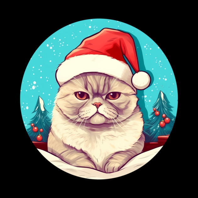 Exotic Shorthair Cat Xmas, Love Cats by logiamerch