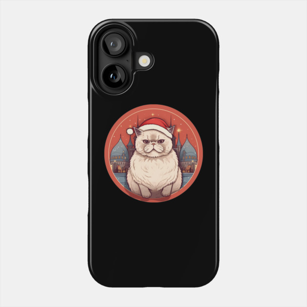 Exotic Shorthair Cat Xmas, Love Cats Phone Case by logiamerch