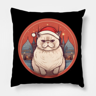 Exotic Shorthair Cat Xmas, Love Cats Pillow