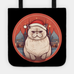 Exotic Shorthair Cat Xmas, Love Cats Tote