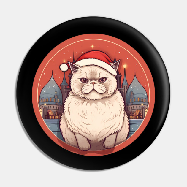 Exotic Shorthair Cat Xmas, Love Cats Pin by logiamerch