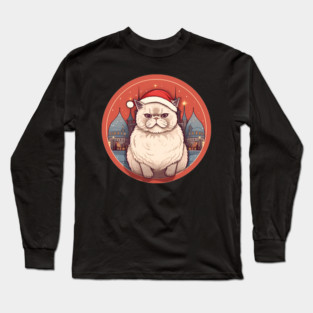 Exotic Shorthair Cat Xmas, Love Cats Long Sleeve T-Shirt