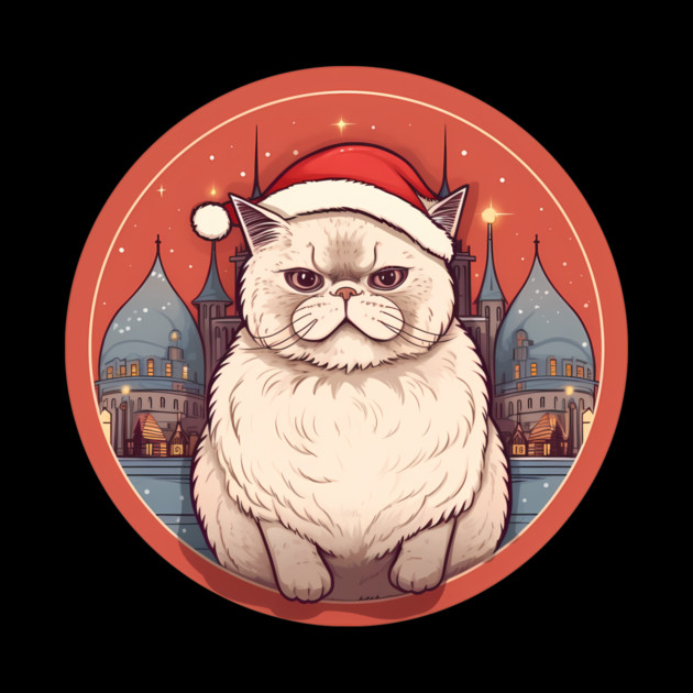 Exotic Shorthair Cat Xmas, Love Cats by logiamerch