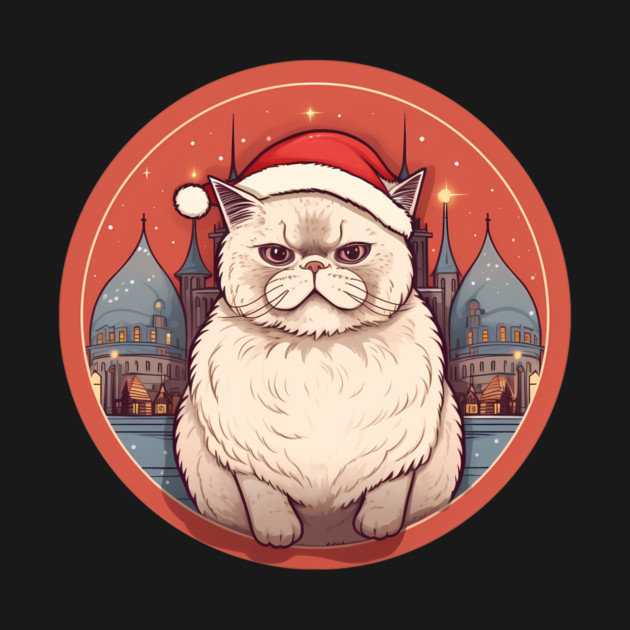 Exotic Shorthair Cat Xmas, Love Cats by logiamerch