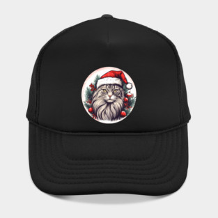 Maine Coon Cat Xmas, Love Cats Hat