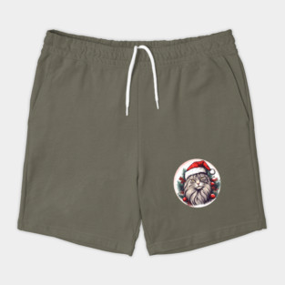 Maine Coon Cat Xmas, Love Cats Shorts