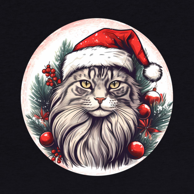 Maine Coon Cat Xmas, Love Cats by logiamerch