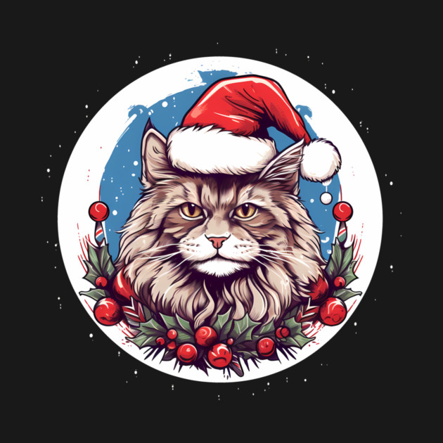 Maine Coon Cat Xmas, Love Cats by logiamerch