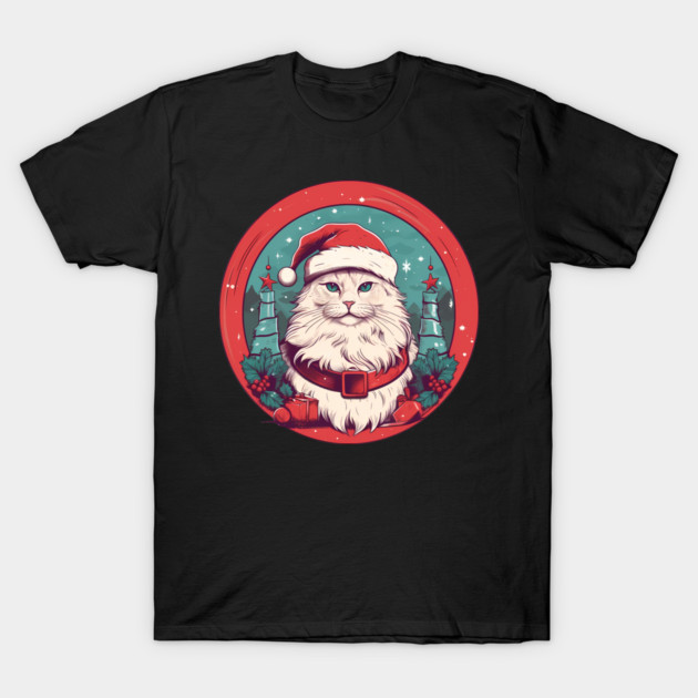Manx Cat Xmas, Love Cats T-Shirt by logiamerch