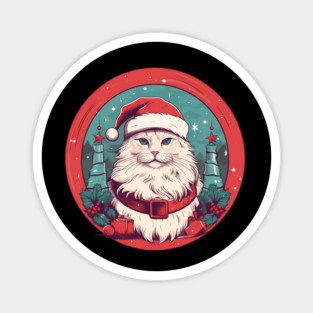 Manx Cat Xmas, Love Cats Magnet