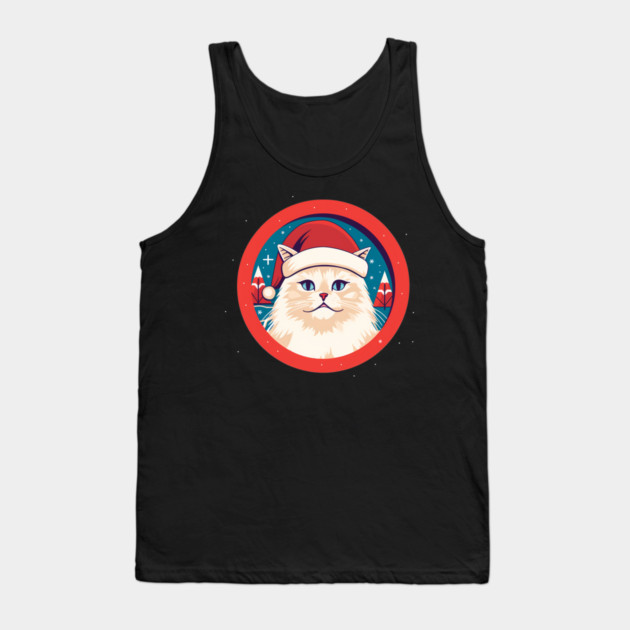 Manx Cat  Xmas, Love Cats Tank Top by logiamerch