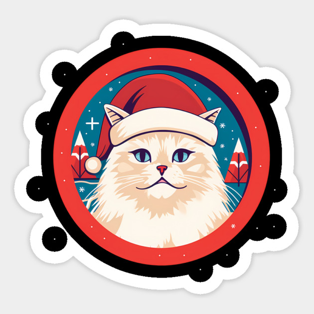 Manx Cat  Xmas, Love Cats Sticker by logiamerch