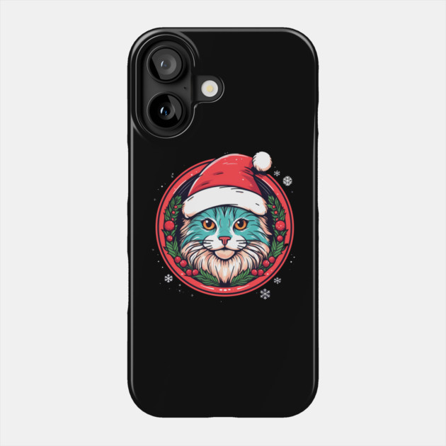 Manx Cat  Xmas, Love Cats Phone Case by logiamerch