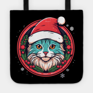 Manx Cat  Xmas, Love Cats Tote