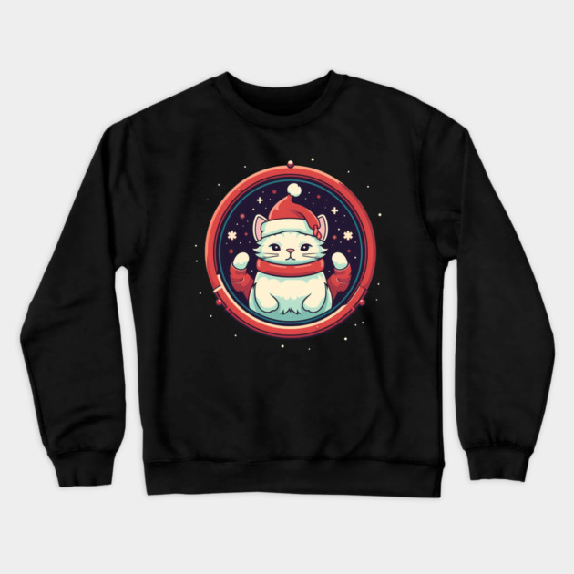 Manx Cat  Xmas, Love Cats Crewneck Sweatshirt by logiamerch