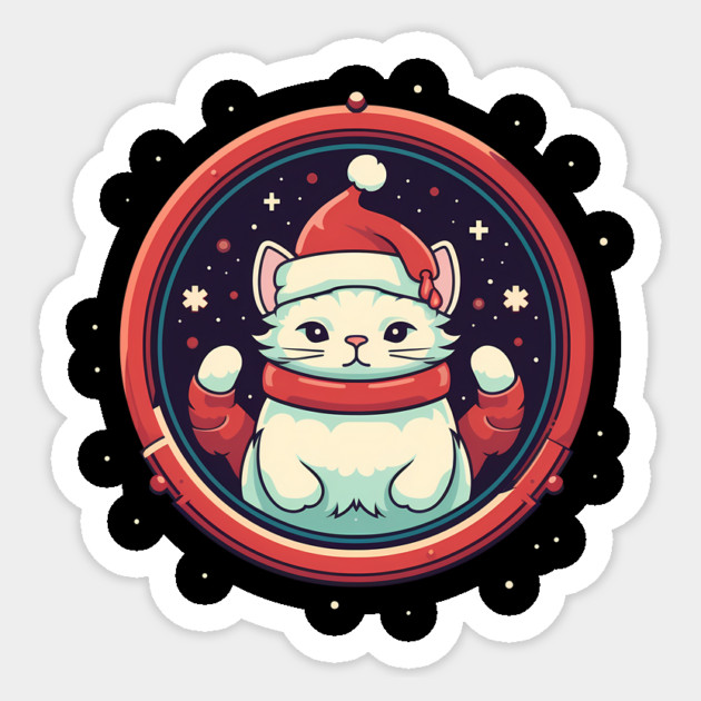 Manx Cat  Xmas, Love Cats Sticker by logiamerch