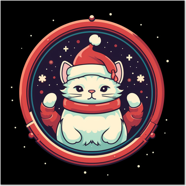 Manx Cat  Xmas, Love Cats Wall Art by logiamerch